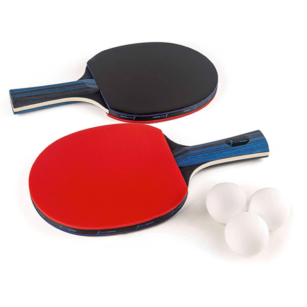 GENERICO - Set De 2 Raquetas Paletas Ping Pong 3pelotas + Bolso