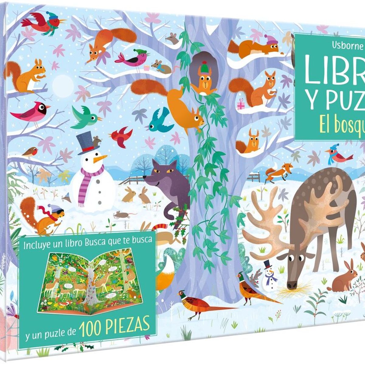 USBORNE - Y Puzzle. El Bosque (100 Piezas)