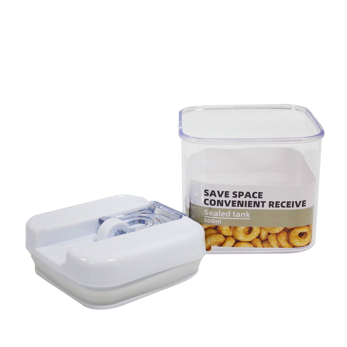 NEWTREE - Contenedor Hermético De Alimentos Comida Con Tapa 500ml