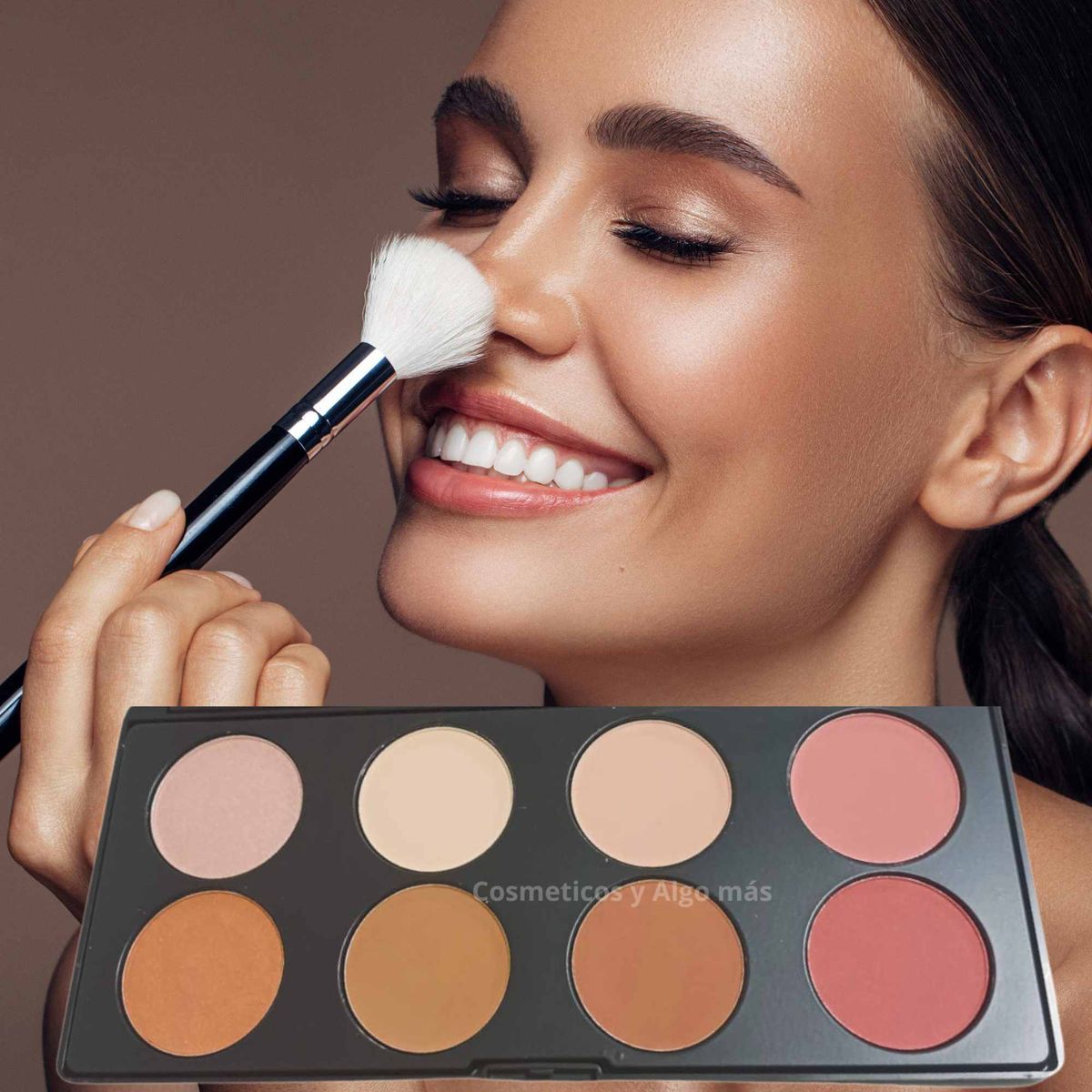 KISS BEAUTY - Set 3 paletas contornos en polvo para perfilacion de rostro