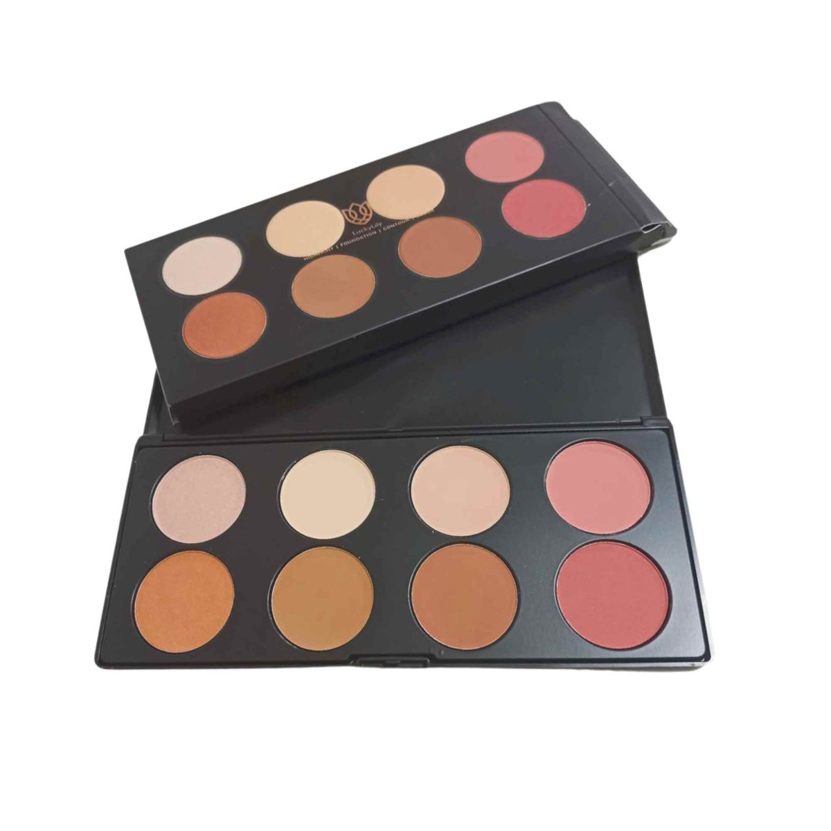 KISS BEAUTY - Set 3 paletas contornos en polvo para perfilacion de rostro