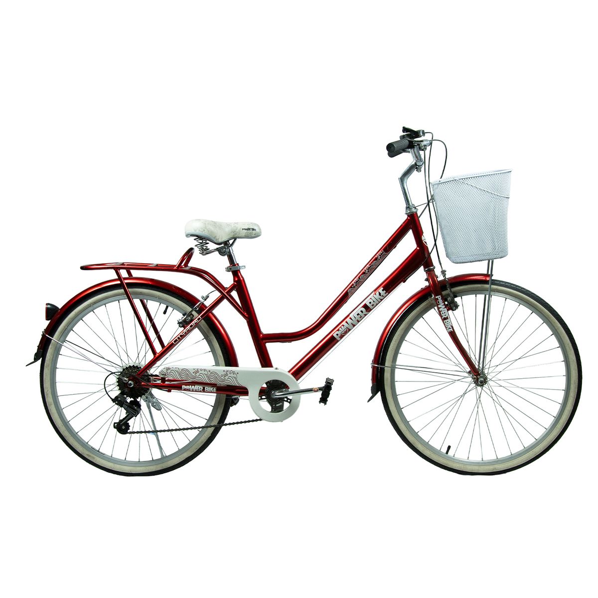 POWERBIKE - BICICLETA ARO 26 PASEO POWERBIKE ROJA