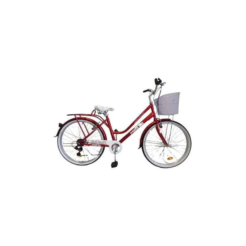 POWERBIKE - BICICLETA ARO 26 PASEO POWERBIKE ROJA