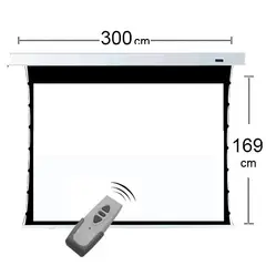 GENERICO - TELON ELECTRICO TENSIONADO 300X169cm incluye control remoto