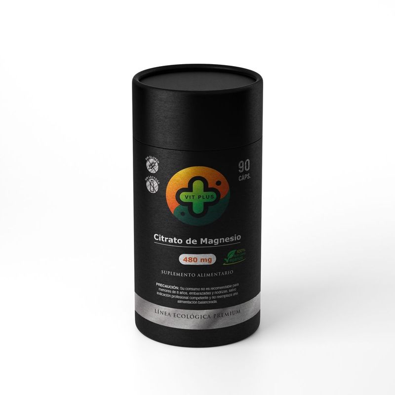 GENERICO - Suplemento Citrato De Magnesio 90 Cápsulas Vit Plus