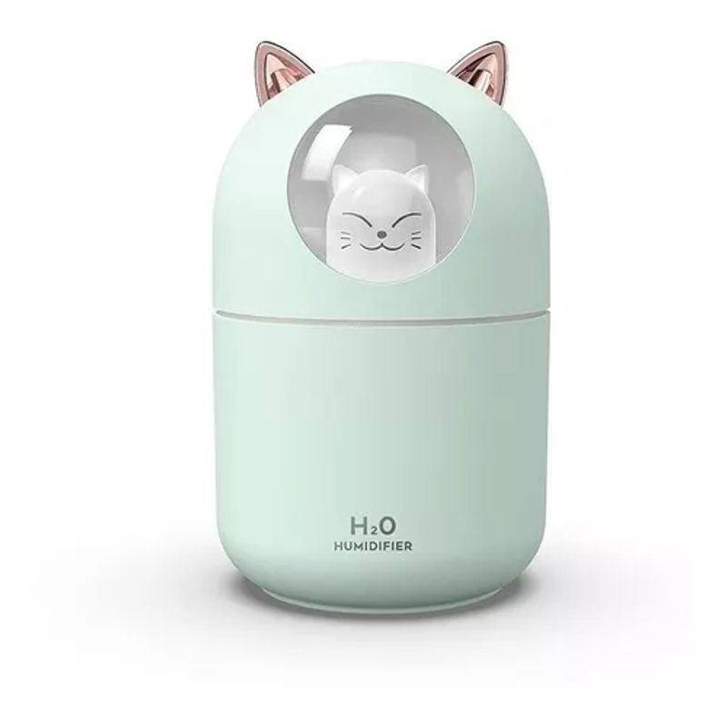 GENERICO - Mini Humidificador Usb Aromaterapia Gato Coche Luz 1