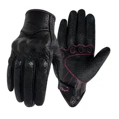 GENERICO - Guantes para Moto de Verano XS Superbike Mujer Cortos cuero