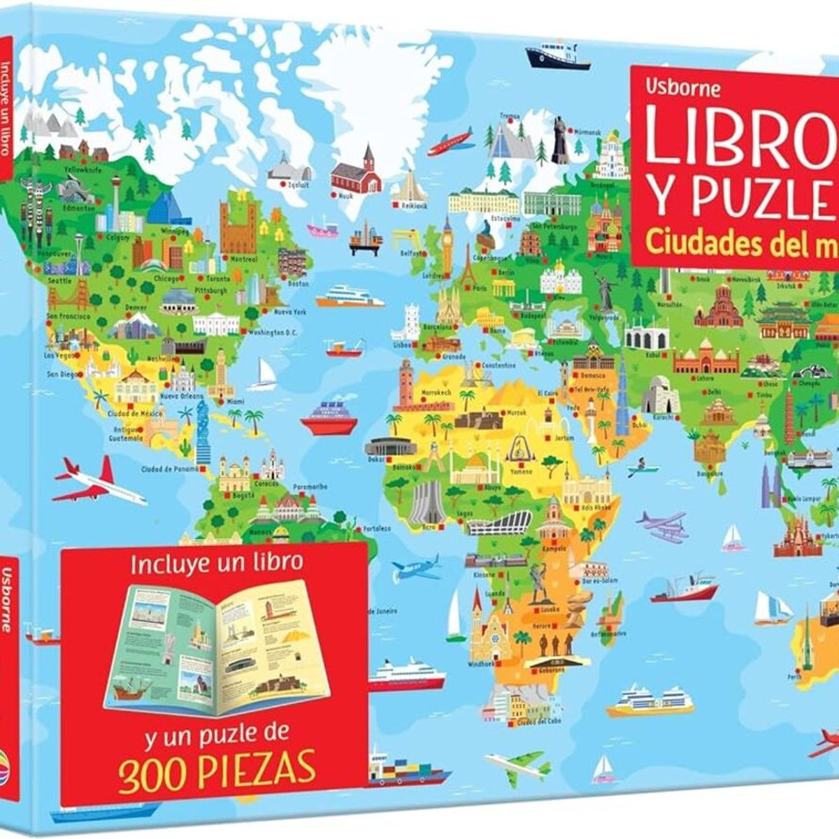 USBORNE - Y Puzzle. Ciudades Del Mundo (300 Piezas)