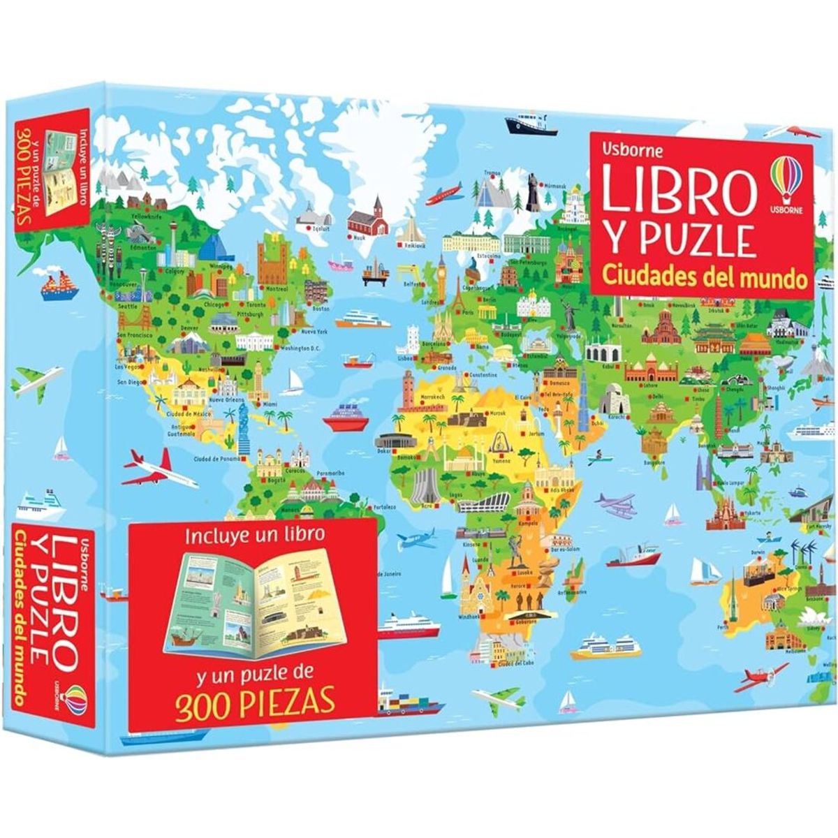 USBORNE - Y Puzzle. Ciudades Del Mundo (300 Piezas)