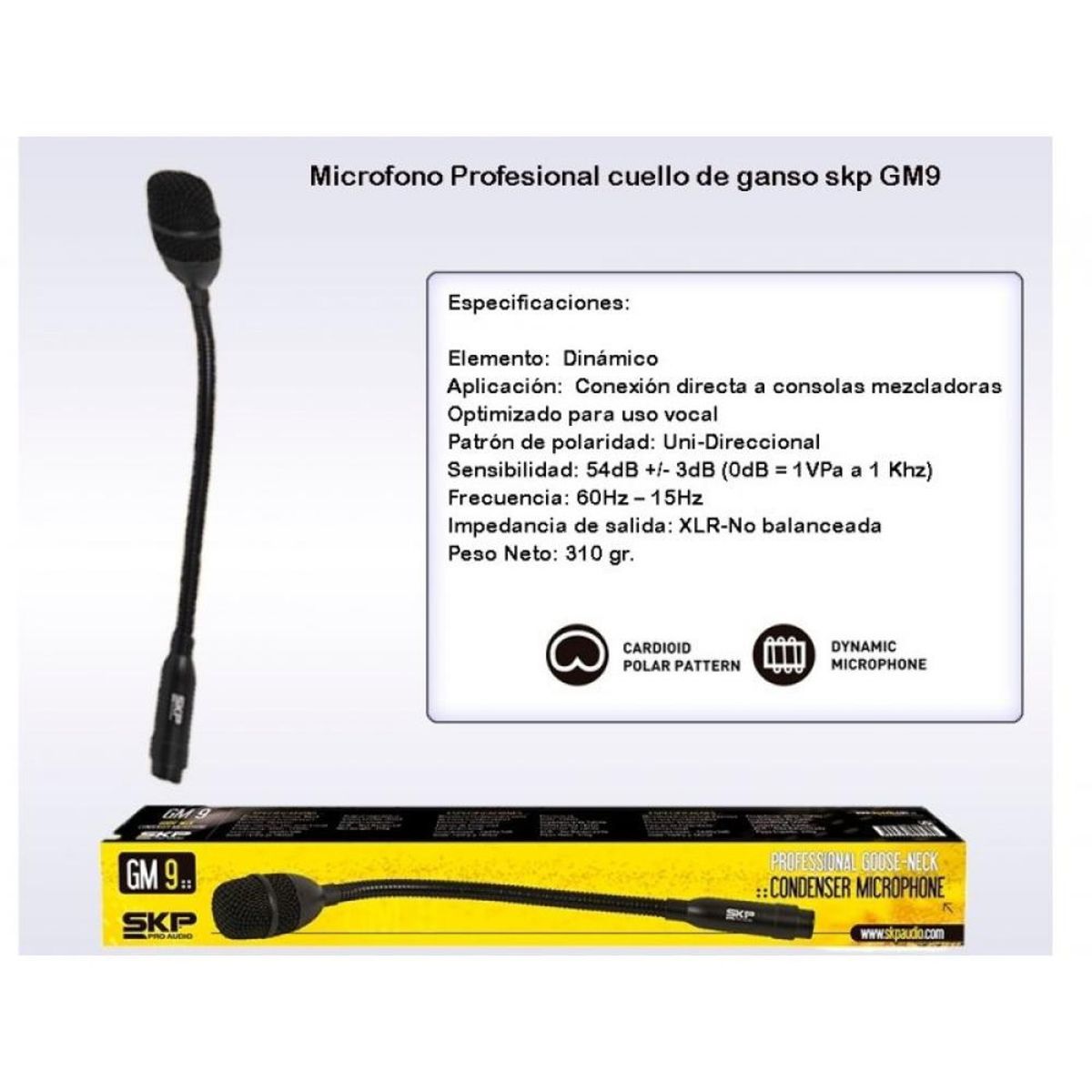 SKP - Microfono Cuello de Ganso SKP GM 9