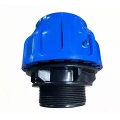 GENERICO - Enlace Compresion Macho Hdpe 25mmx34 Plansa Manguera