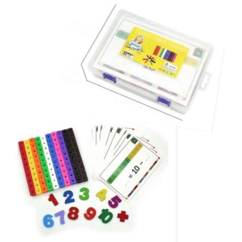 GENERICO - Cubos Multiencaje Matemática Geometría Patrones Caja Plásti+