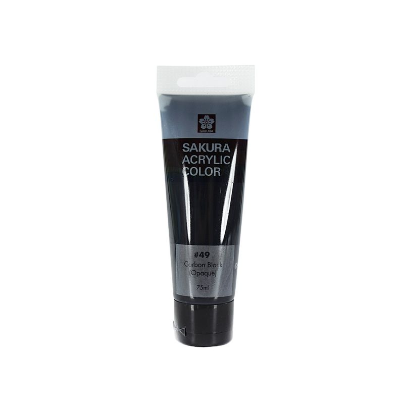 SAKURA - Pintura Acrilica Sakura 75ml - Negro Carbón