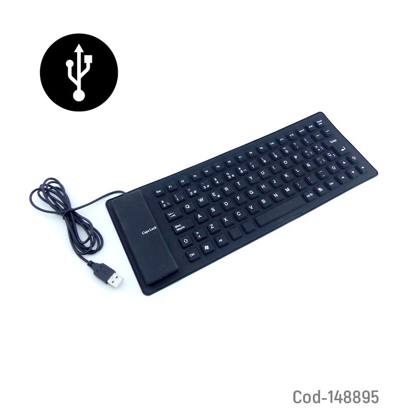 GENERICO - Teclado Flexible USB De Goma Compacto Para Viajes