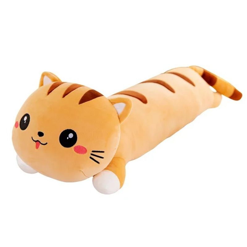 GENERICO - Peluche Almohada Alargado De Gato Peluche Abrazable