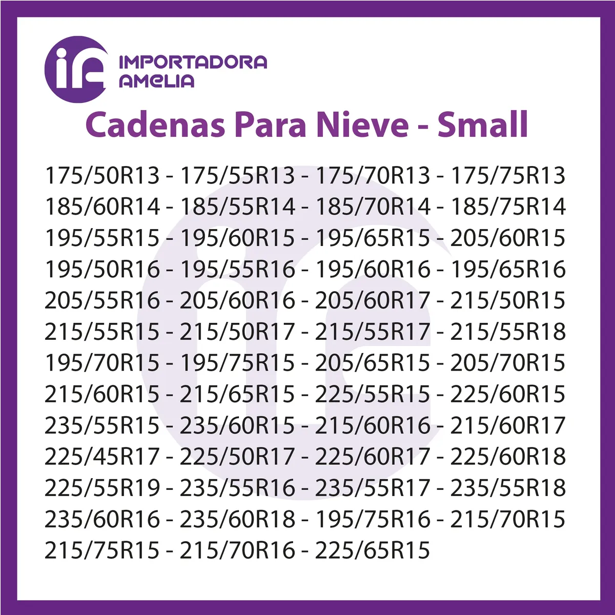 GENERICO - X6 Cadena de nieve antideslizante fácil montaje Small