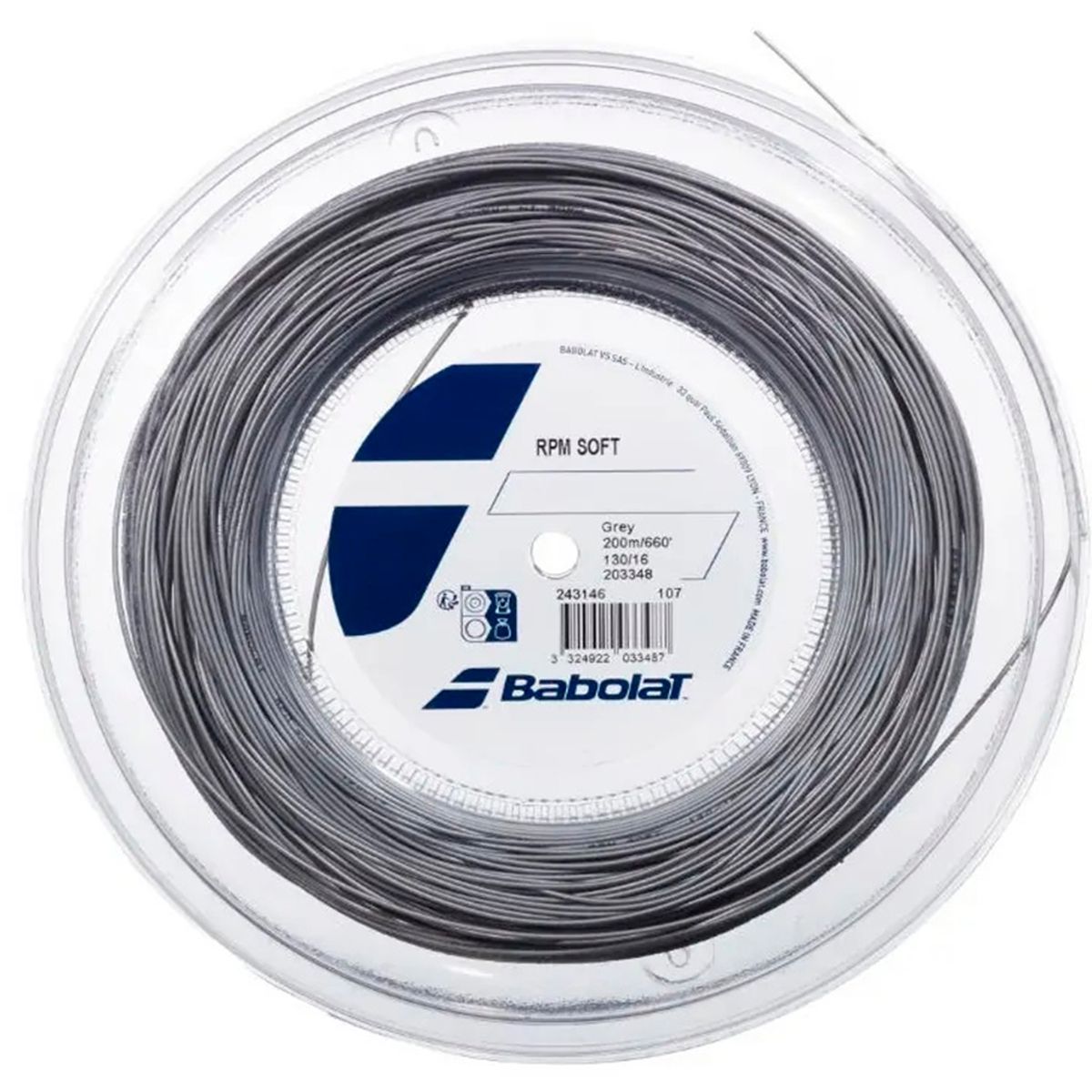 BABOLAT - CUERDA TENIS BABOLAT RPM SOFT 1.30 X 200 MTS