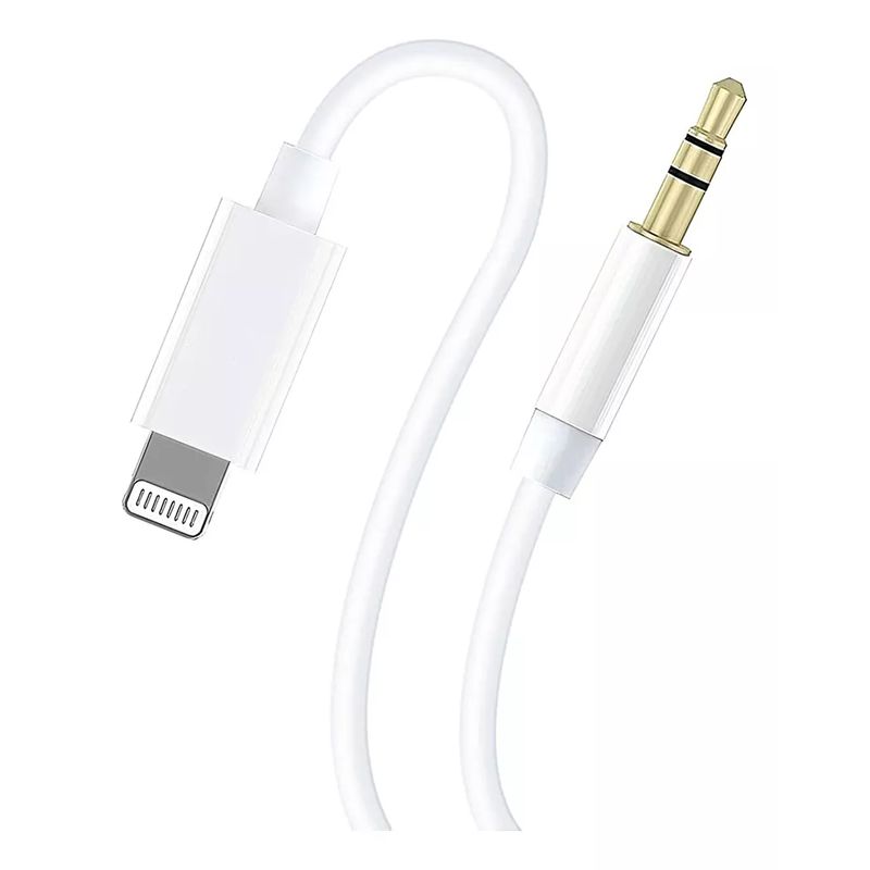 GENERICO - Cable Compatible Lightning A Jack 35mm Audio Aux Jh-023
