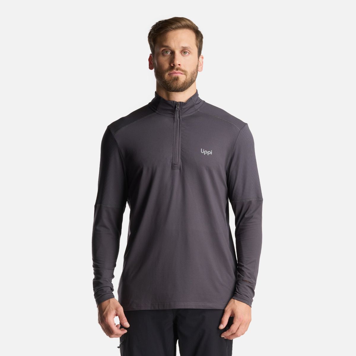 LIPPI - Poleron Hombre Puerto Trucco 14 Zip Grafito Lippi