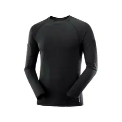 SALOMON - Polera Hombre Cross Run Ls Tee M Negro Salomon.-