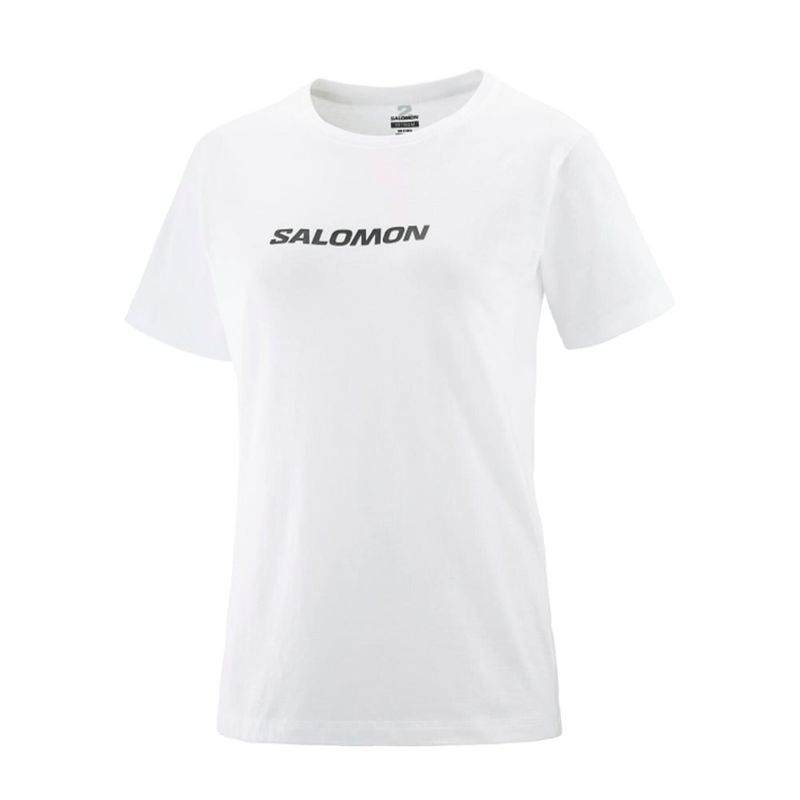SALOMON - Polera Mujer Logo Ss Tee W Blanco Salomon