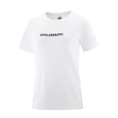 SALOMON - Polera Mujer Logo Ss Tee W Blanco