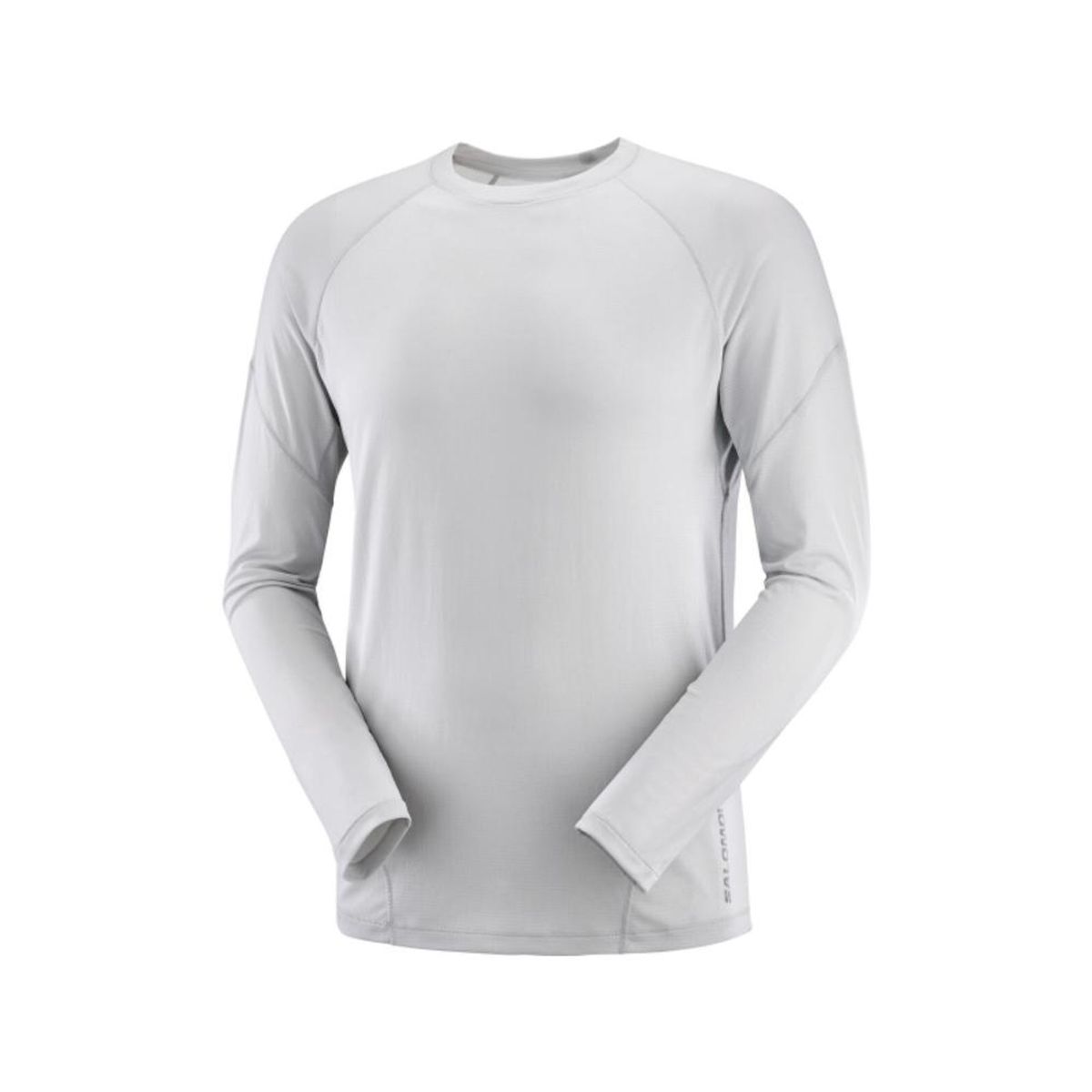 SALOMON - Polera Hombre Cross Run Ls Tee M Gris Claro Salomon
