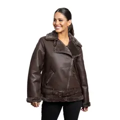 TODOPIEL - Chaqueta de Ecocuero Mujer Café
