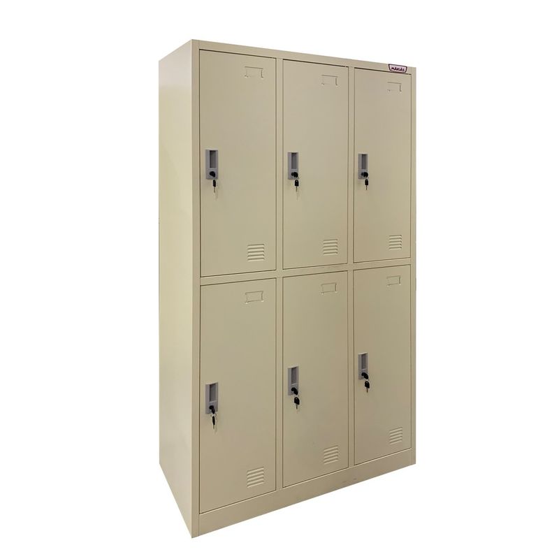 MAIGAS - Casillero Locker Metálico de 1 Cuerpo / 6 Puertas