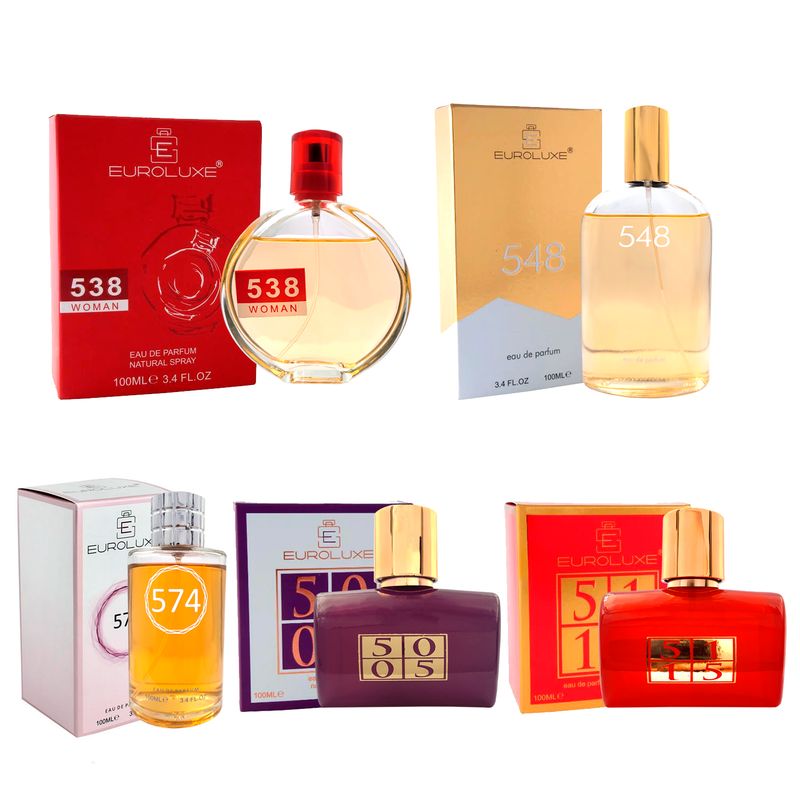 EUROLUXE - Pack 5x4 Euroluxe EDP 100 ml Mujer II EUROLUXE