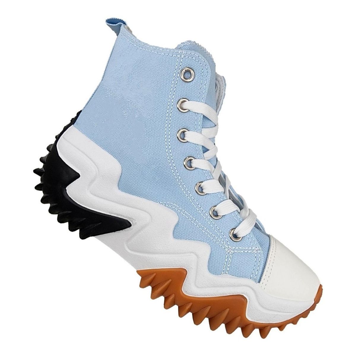 GENERICO - Zapatilla De Lona Con Plataforma Full Tendencia - 3138 Celeste
