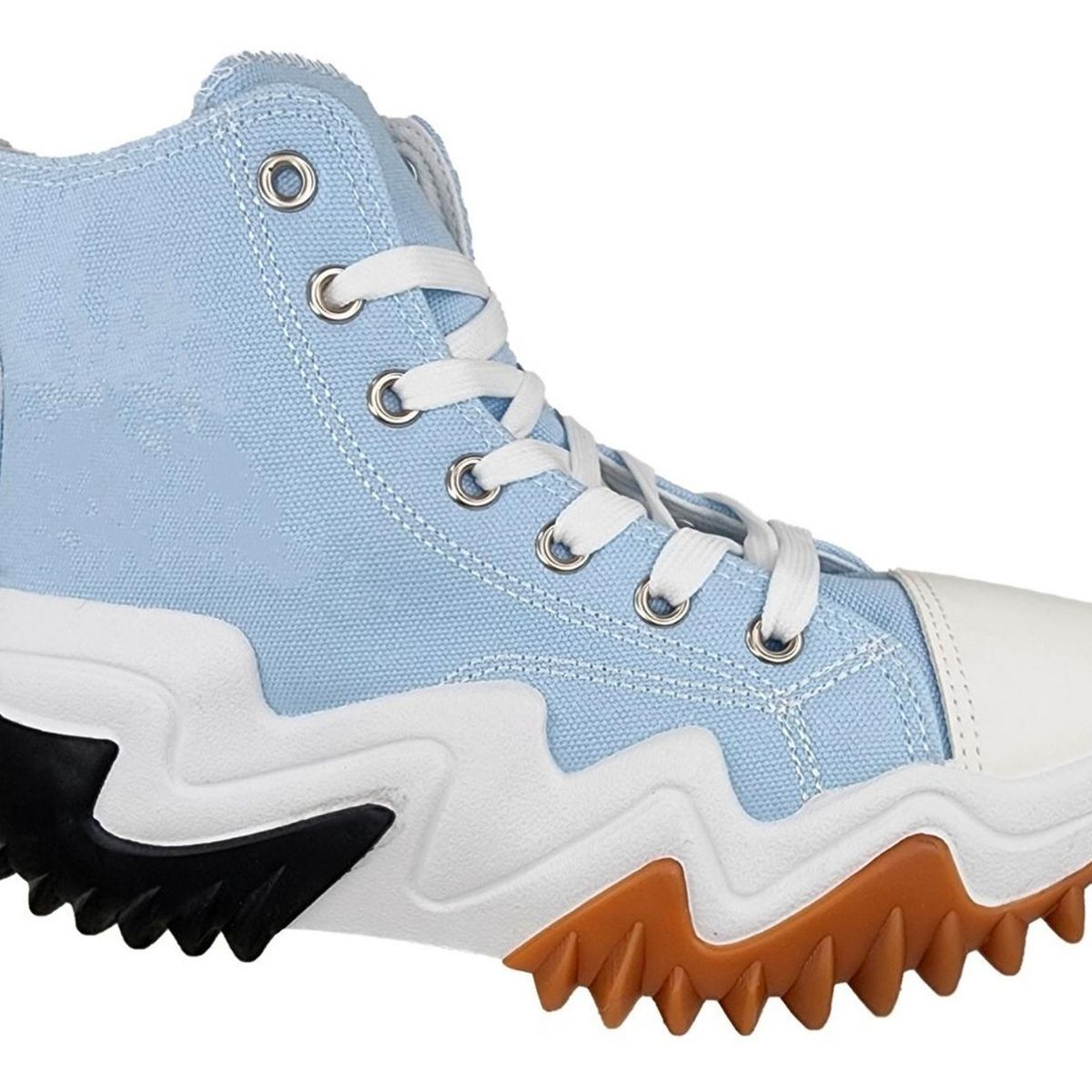 GENERICO - Zapatilla De Lona Con Plataforma Full Tendencia - 3138 Celeste