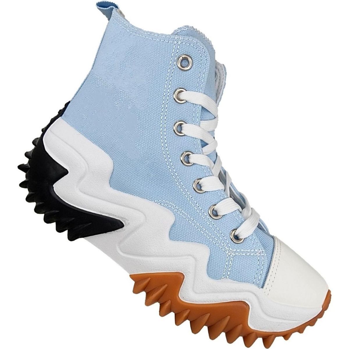 GENERICO - Zapatilla De Lona Con Plataforma Full Tendencia - 3138 Celeste