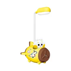 GENERICO - Lampara De Escritorio Y Sacapuntas Para Niños amarillo