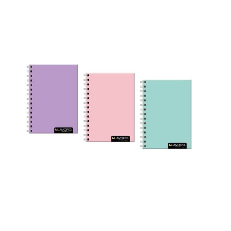 LAVORO - Cuaderno Pocket 100 hojas Tapa Dura Colores Pastel