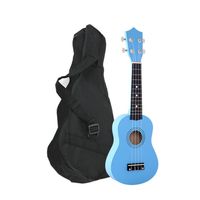 Ukelele 21"". Incluye Funda. Color Celeste