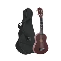 MOBII - Ukelele 21". Incluye Funda. Color Café Oscuro