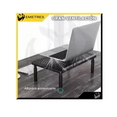 GENERICO - Soporte Base Monitor 3 Niveles Alturas Pc Notebook Pantallas