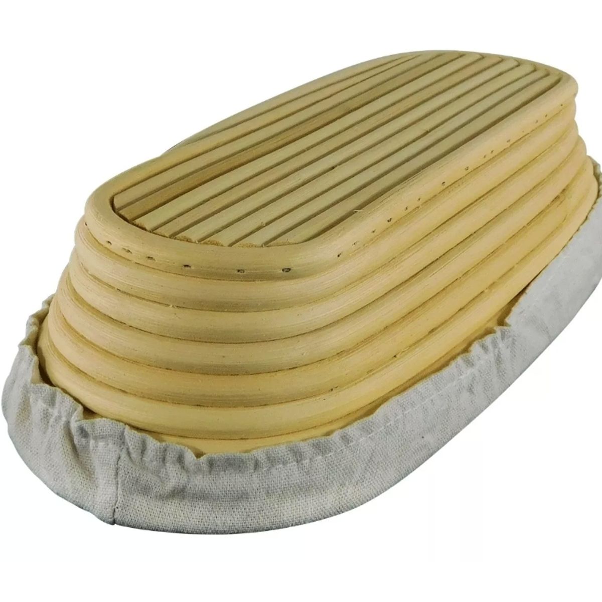 GENERICO - Banneton Ovalado De 30 X 14 Cm - Cesta De Rattan - Cukin