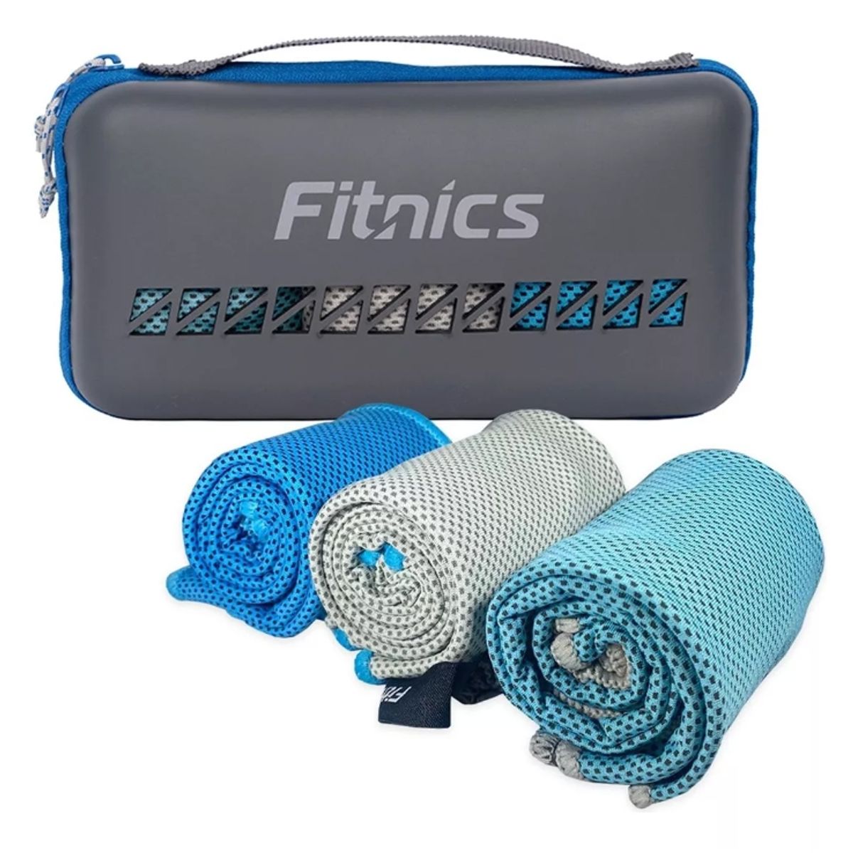 GENERICO - Toalla Microfibra Set De 3 Fitnics 100x30 Ejercicio +estuche