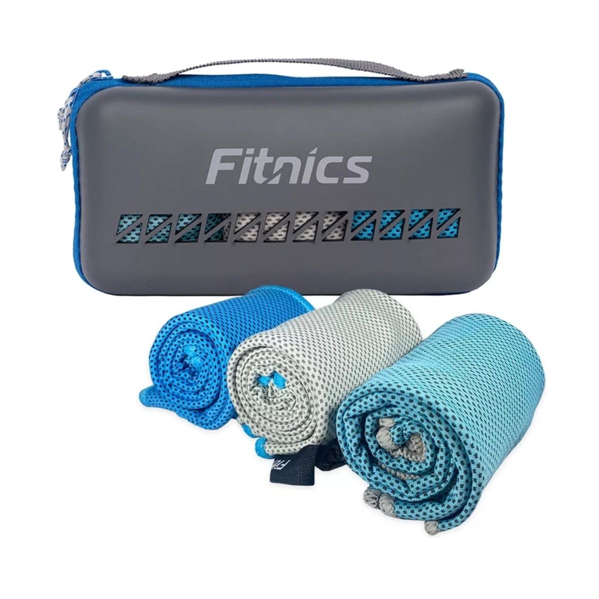 GENERICO - Toalla Microfibra Set De 3 Fitnics 100x30 Ejercicio +estuche