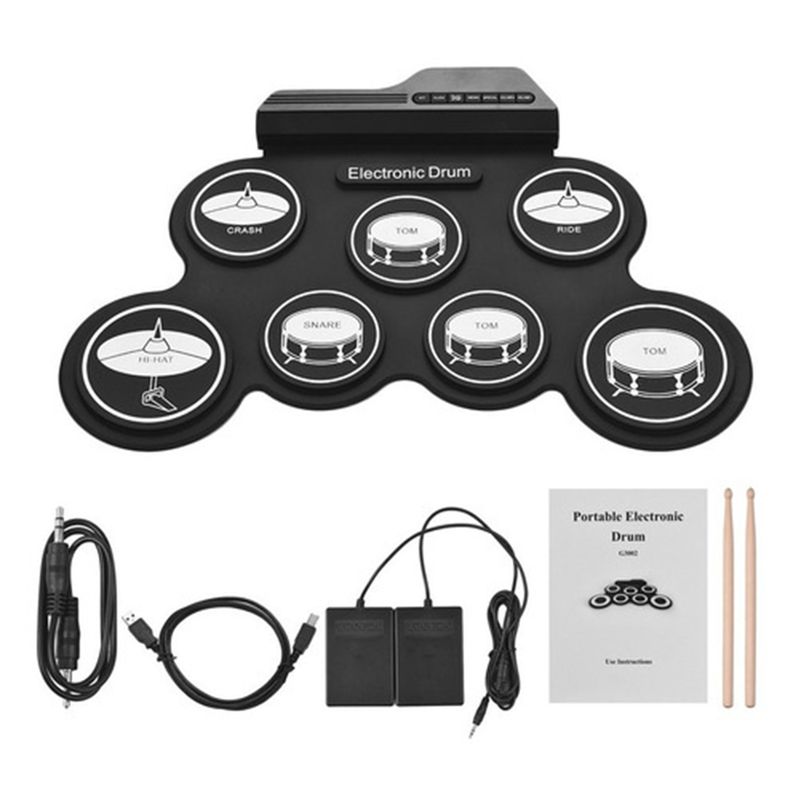 GENERAC - Juego De Batería Electrónica Usb Digital Y Portátil