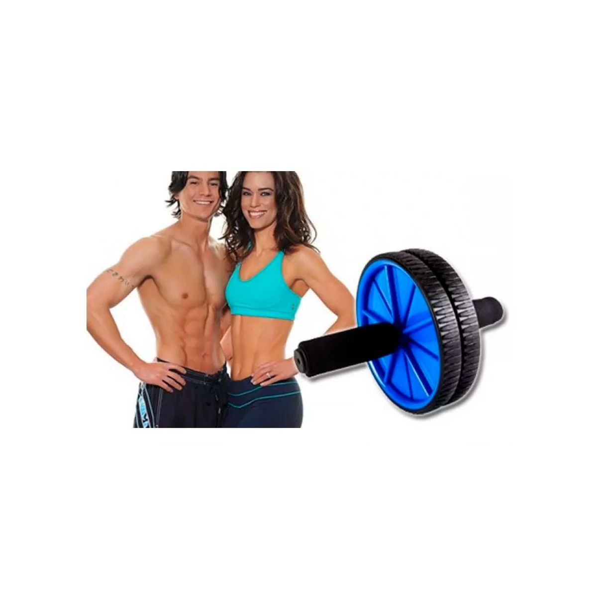 GENERICO - Rueda De Ejercicios Abdominales Ab + Colchoneta Rodillas