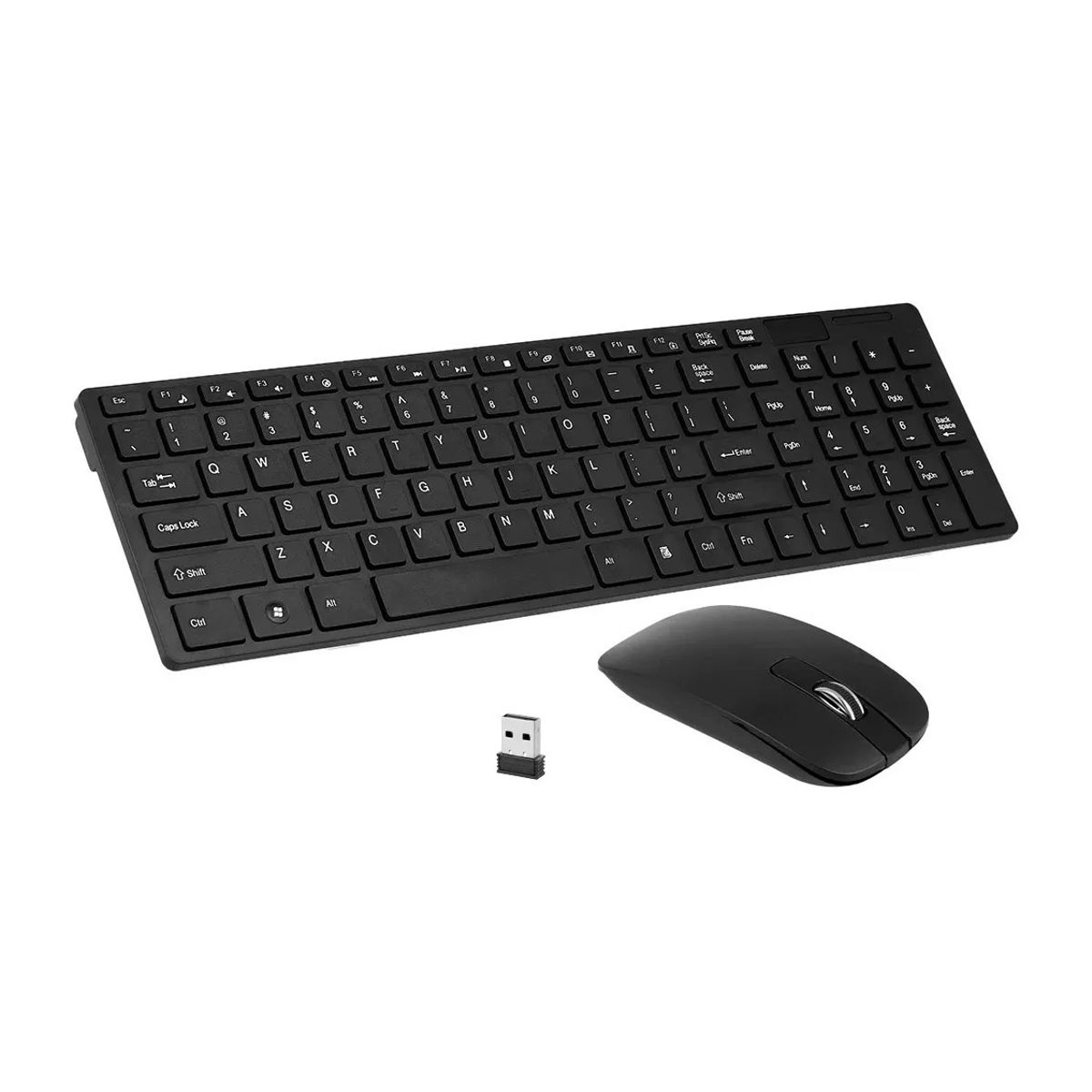 GENERICO - Kit Mouse Teclado Inalámbrico 24g Protector Ultra Slim