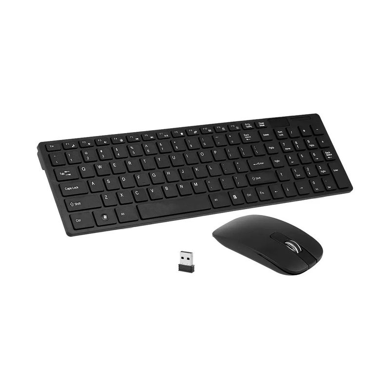 GENERICO - Kit Mouse Teclado Inalámbrico 24g Protector Ultra Slim