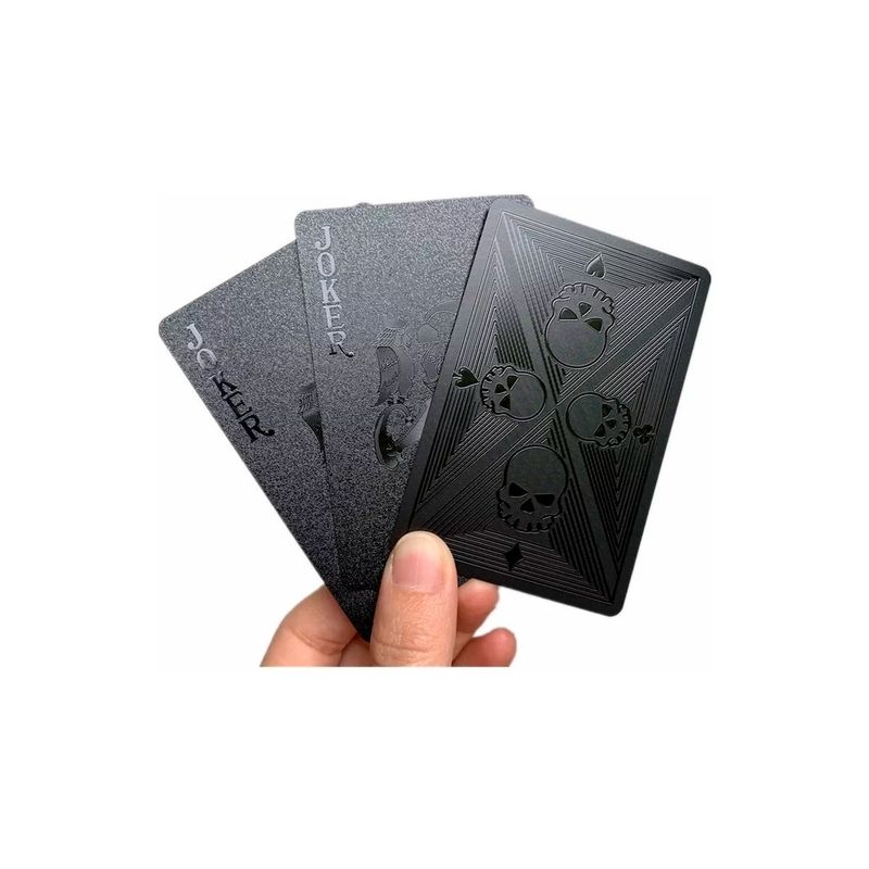 GENERICO - Set De 54 Cartas Doradas Plastificadas Impermeables Poker