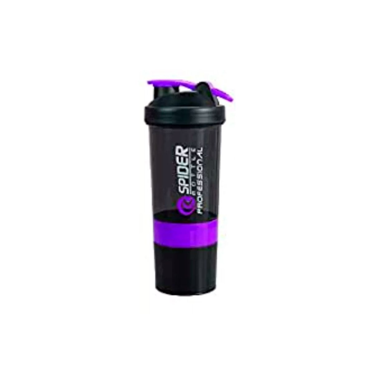 GENERICO - Shaker 3 En 1, Botella Mezclador Batidos Proteina 500ml Gym