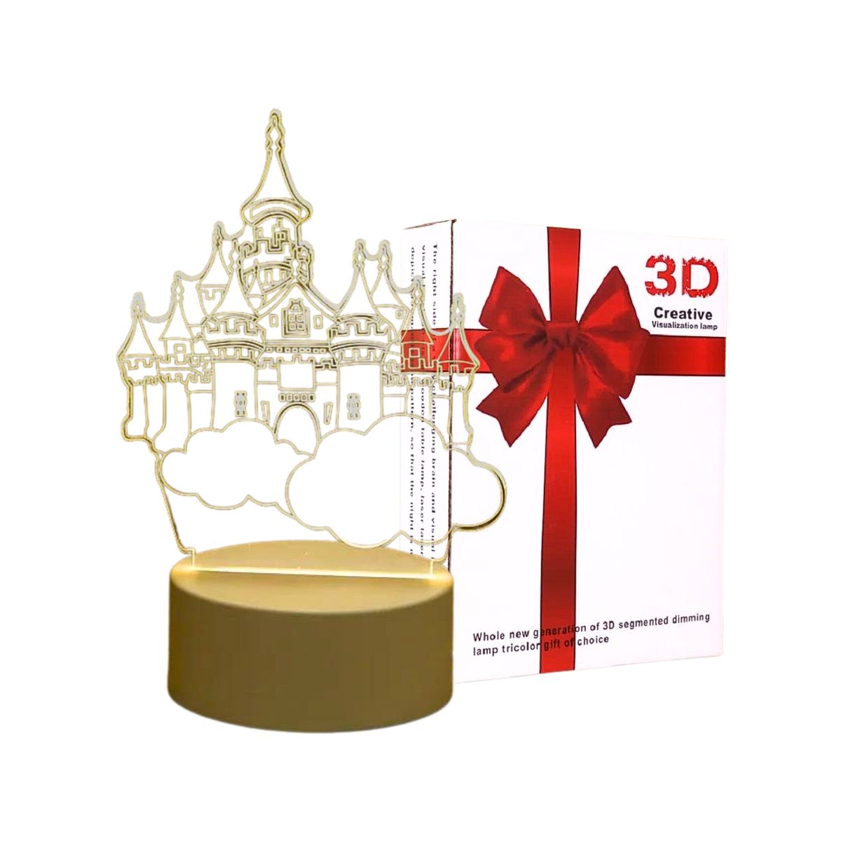 GENERICO - Lámpara 3D Diseño Castillo Encantado Creativo Decoración