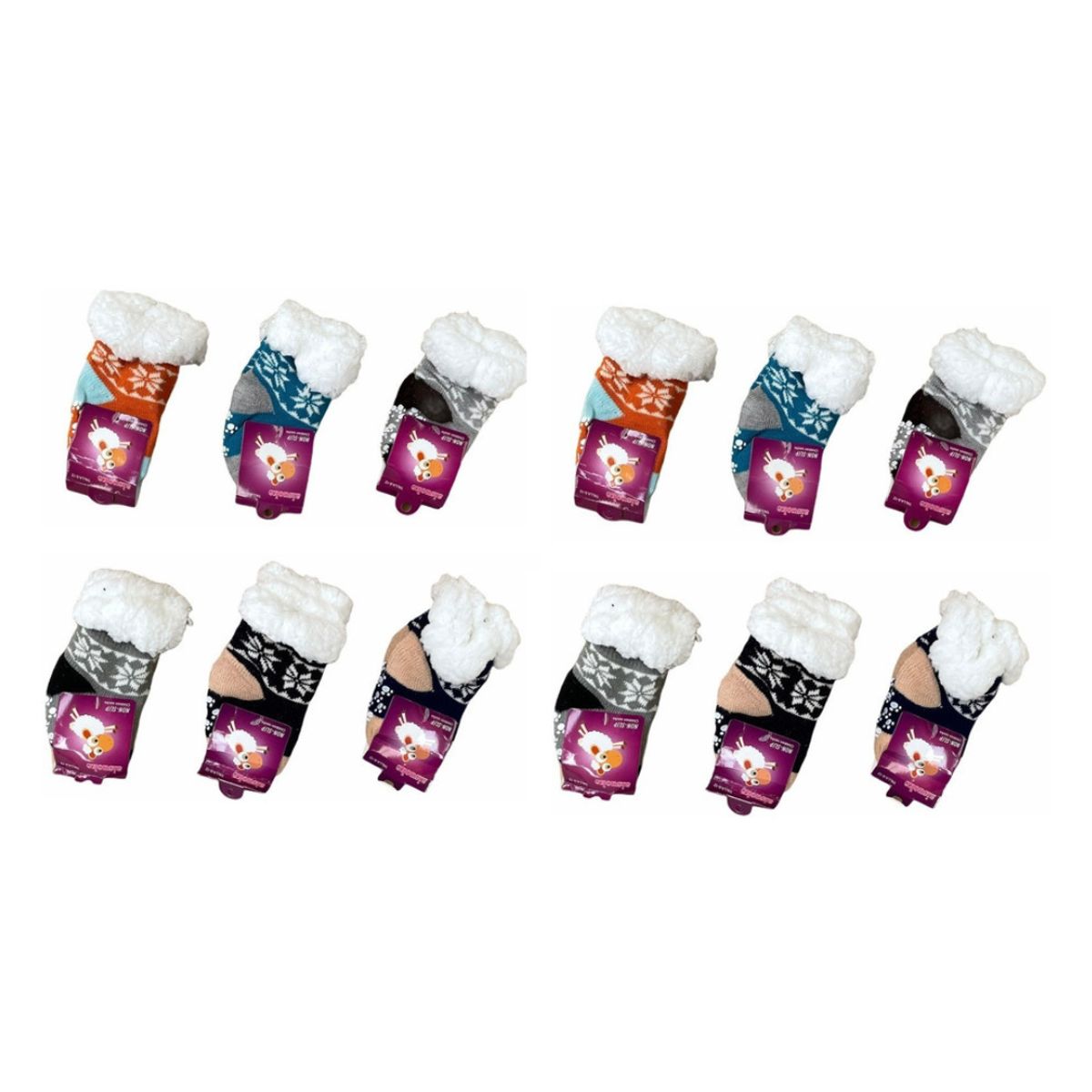 CRUSEC - Pack 6 Pares Calcetines Antideslizante Interior Con Chiporro