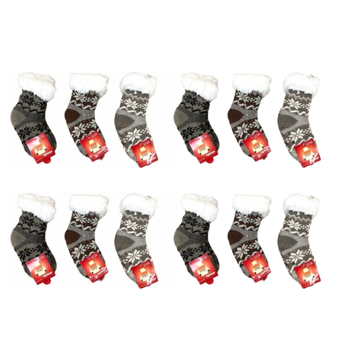CRUSEC - Pack 6 Pares Calcetines Antideslizante Interior Con Chiporro